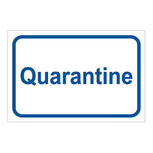 תמונה של שלט - QUARANTINE