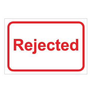 תמונה של שלט - REJECTED