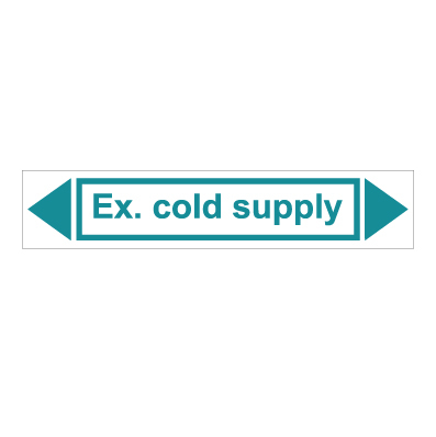 תמונה של מדבקת ויניל - EX. COLD SUPPLY