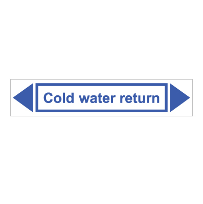 תמונה של מדבקת ויניל - COLD WATER RETURN