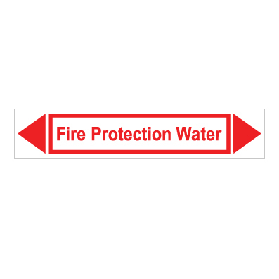 תמונה של מדבקת ויניל - FIRE PROTECTION WATER