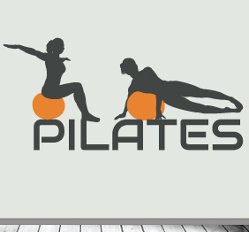 תמונה של מדבקת קיר מתעמלות  Pilates